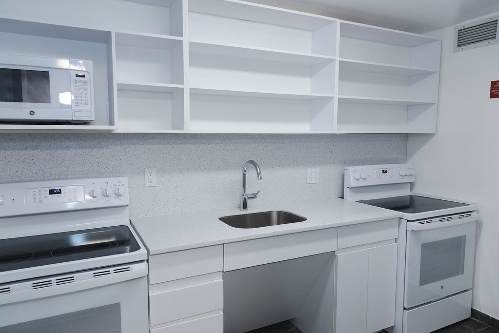 Pantry with new appliances