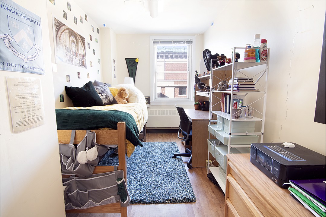 A student's room in John Jay Hall A student's room in John Jay Hall