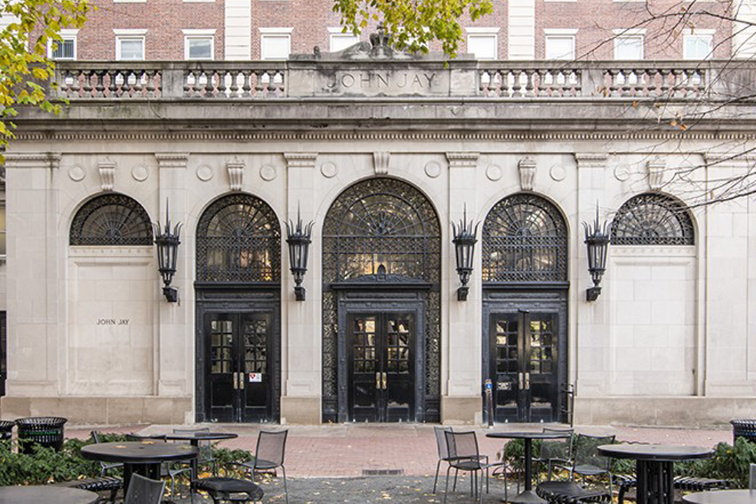 The exterior of John Jay Hall