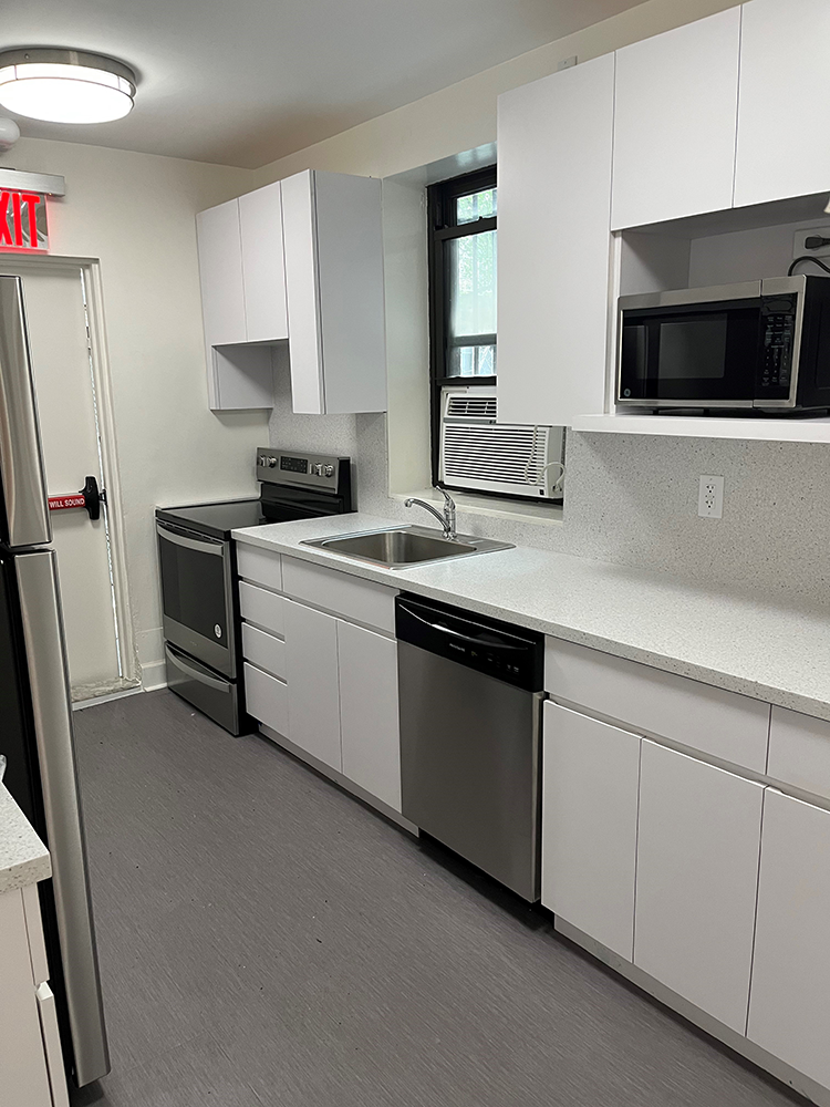 The project included a fully renovated kitchen 