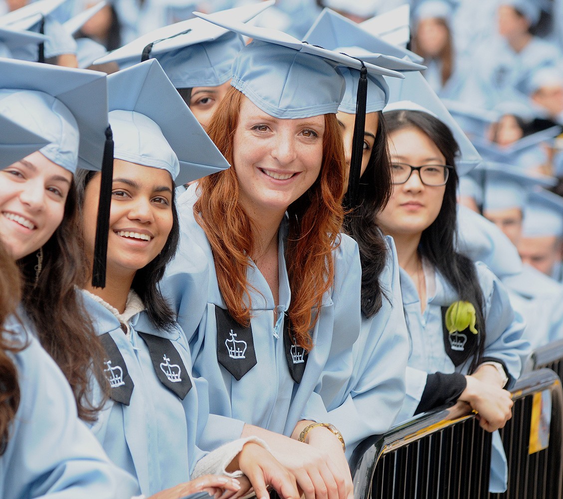 Students at commencement