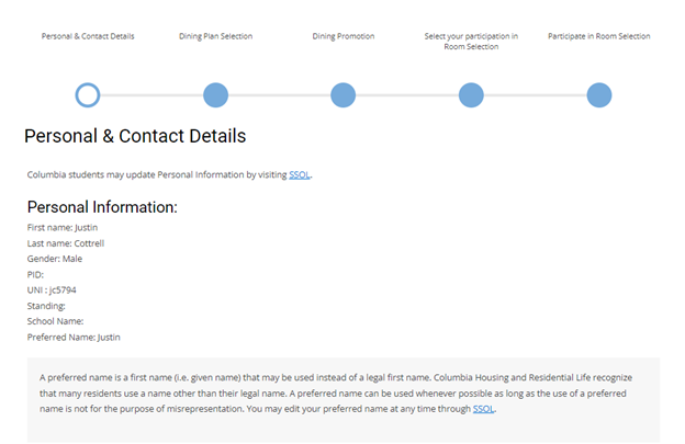 Step 4: Personal & Contact Details
