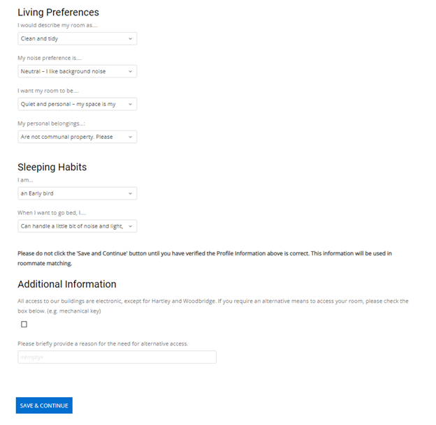 STEP 5: Complete Your Student Profile