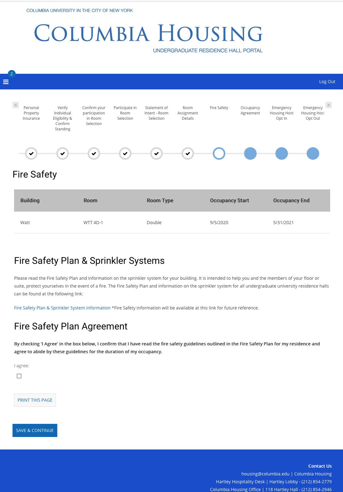 Step 4: Review Fire Safety Information