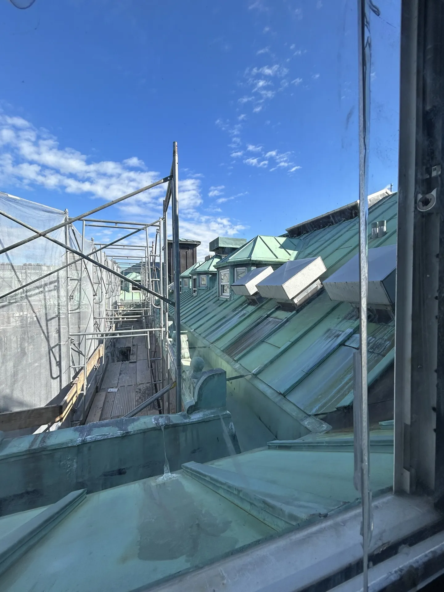 Preservation of the historic roofing of the McKim, Mead and White building