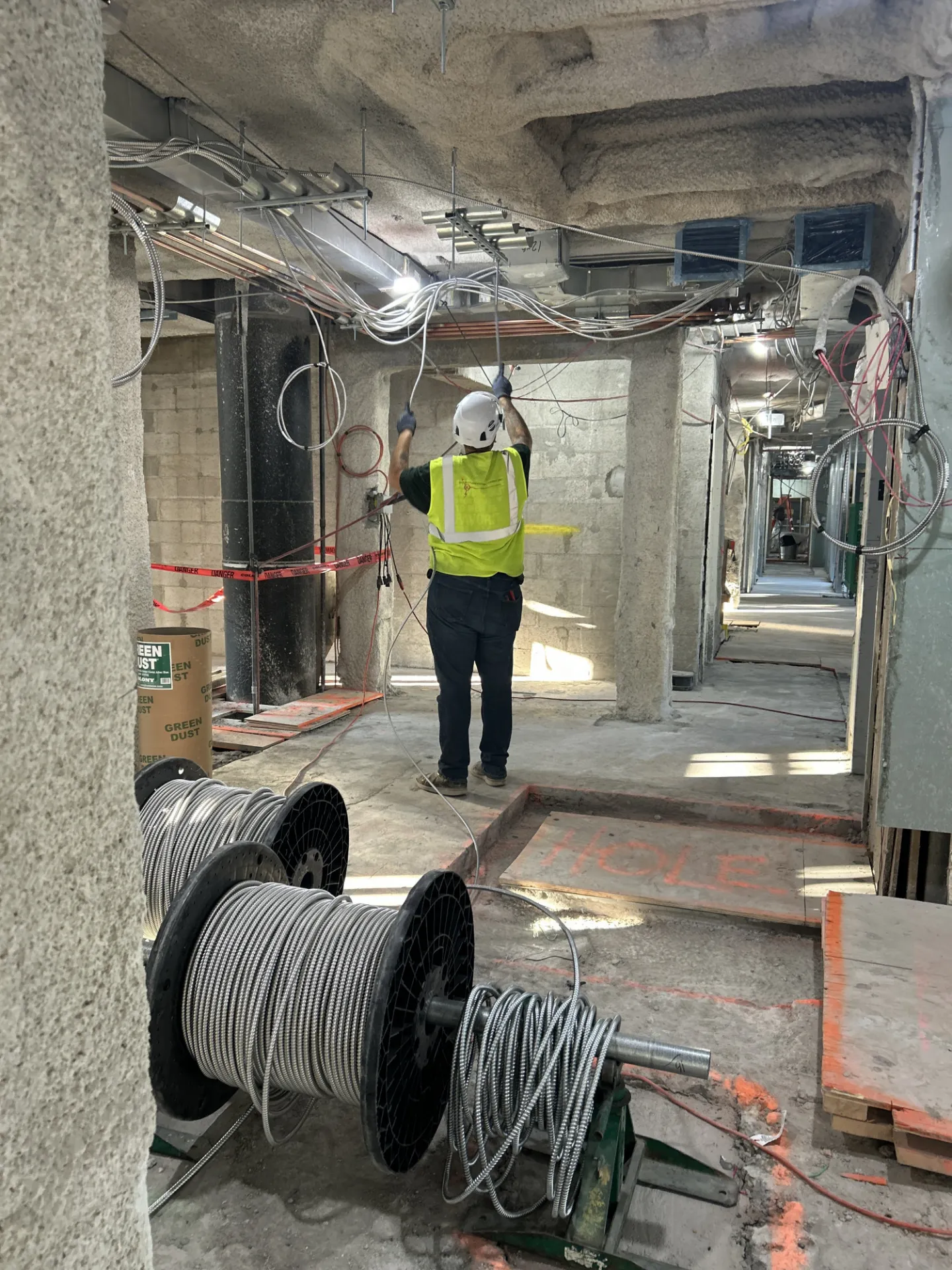 Building mechanical, electrical, plumbing, and fire protection service implementation 
