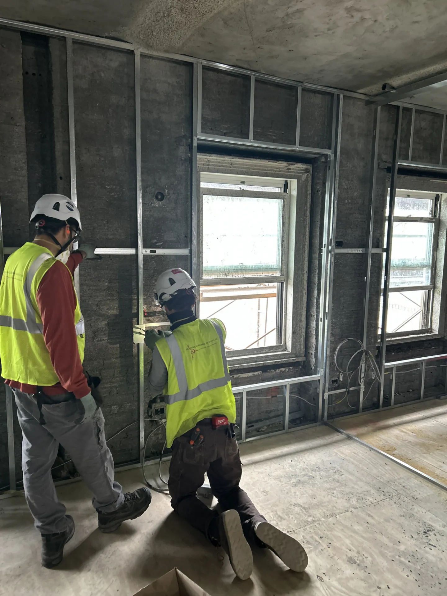 Interior wall and ceiling layout, framing and painting 