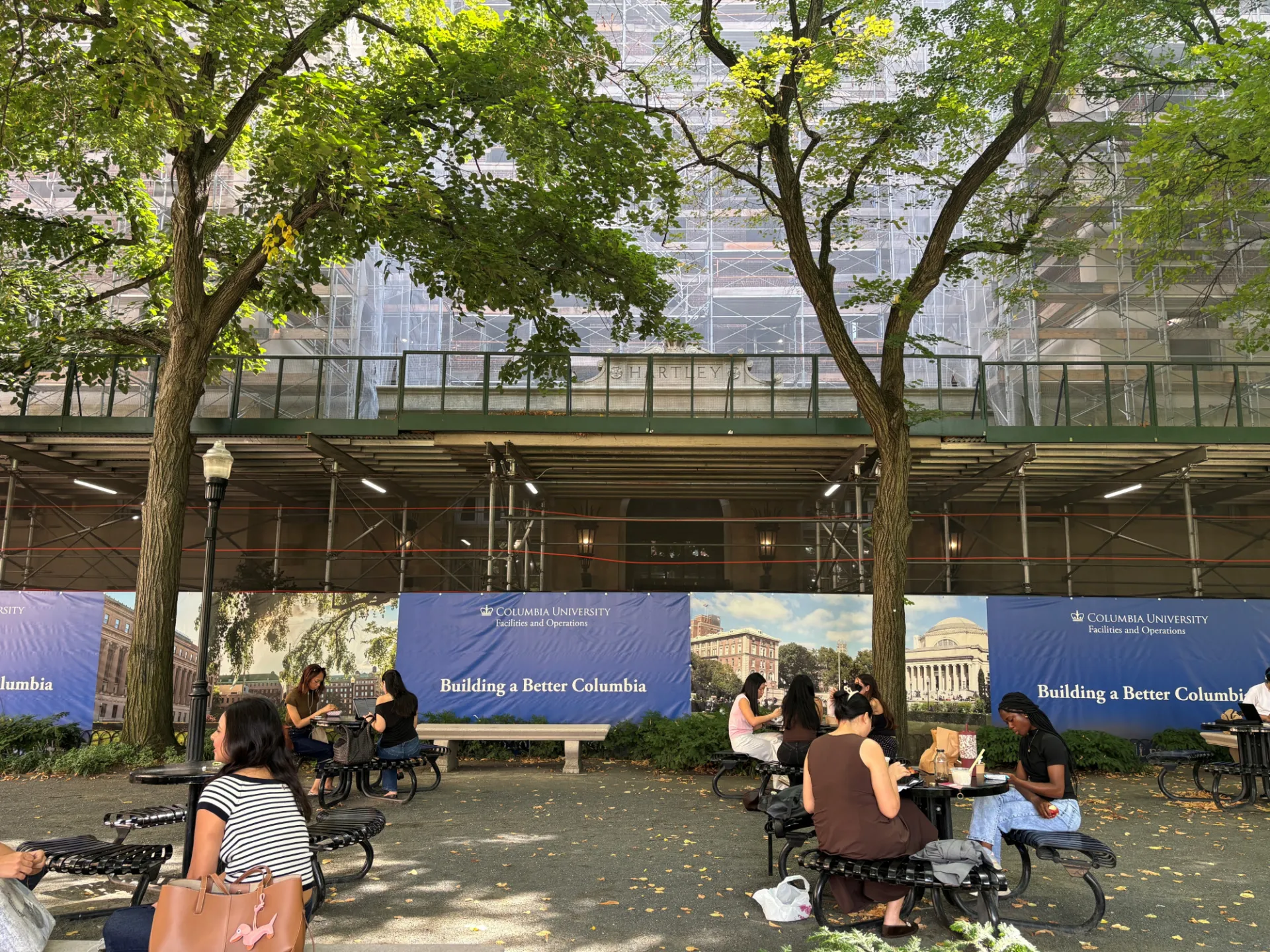 Hartley Hall under renovation 