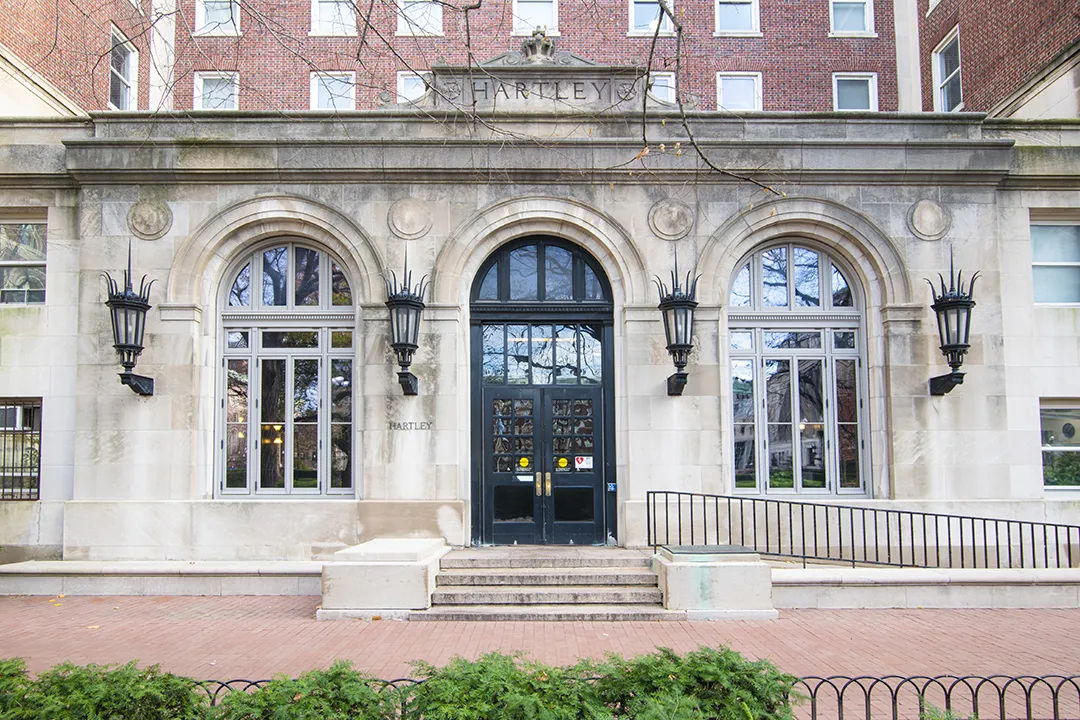 Outside of Hartley Hall