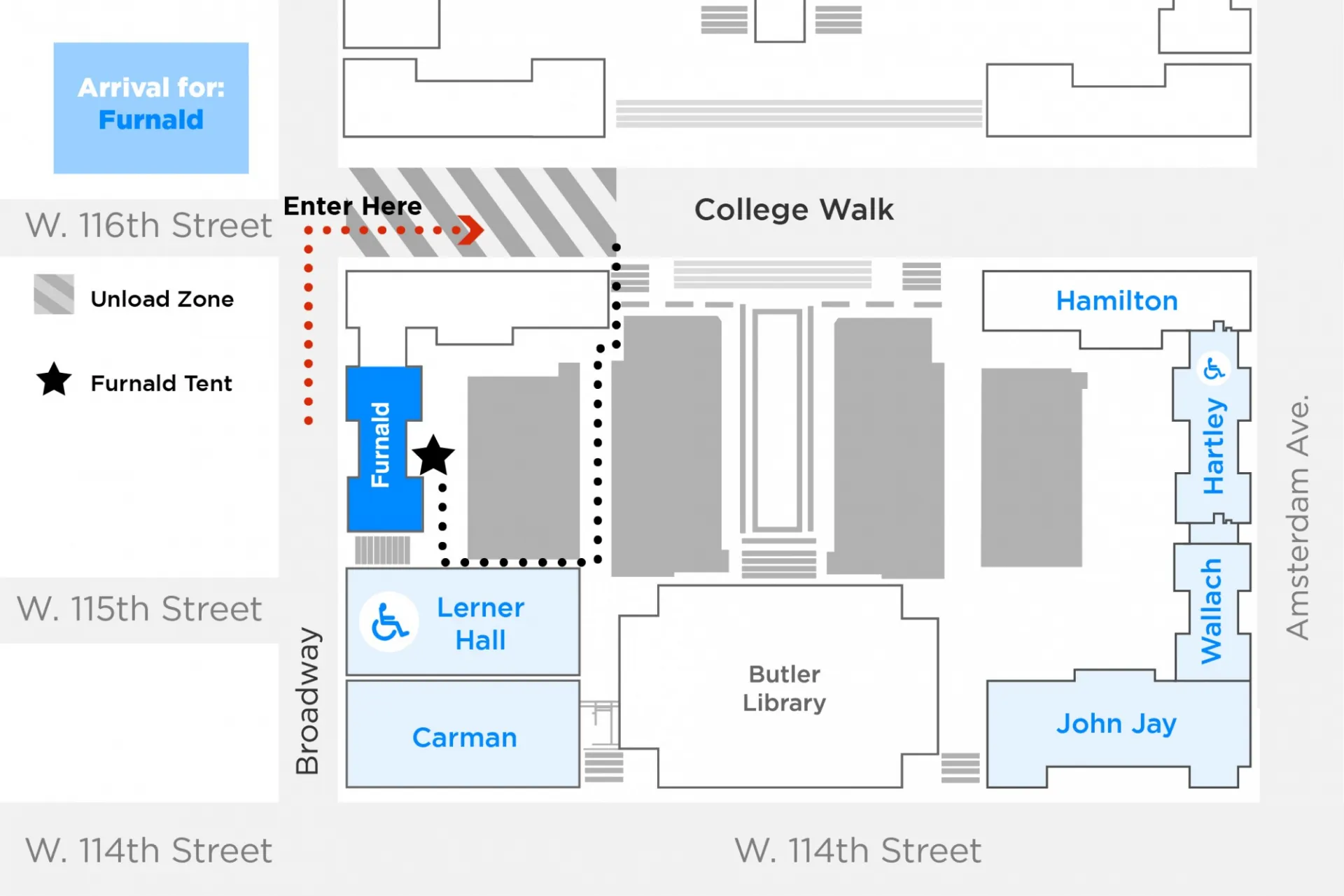 Furnald arrival map