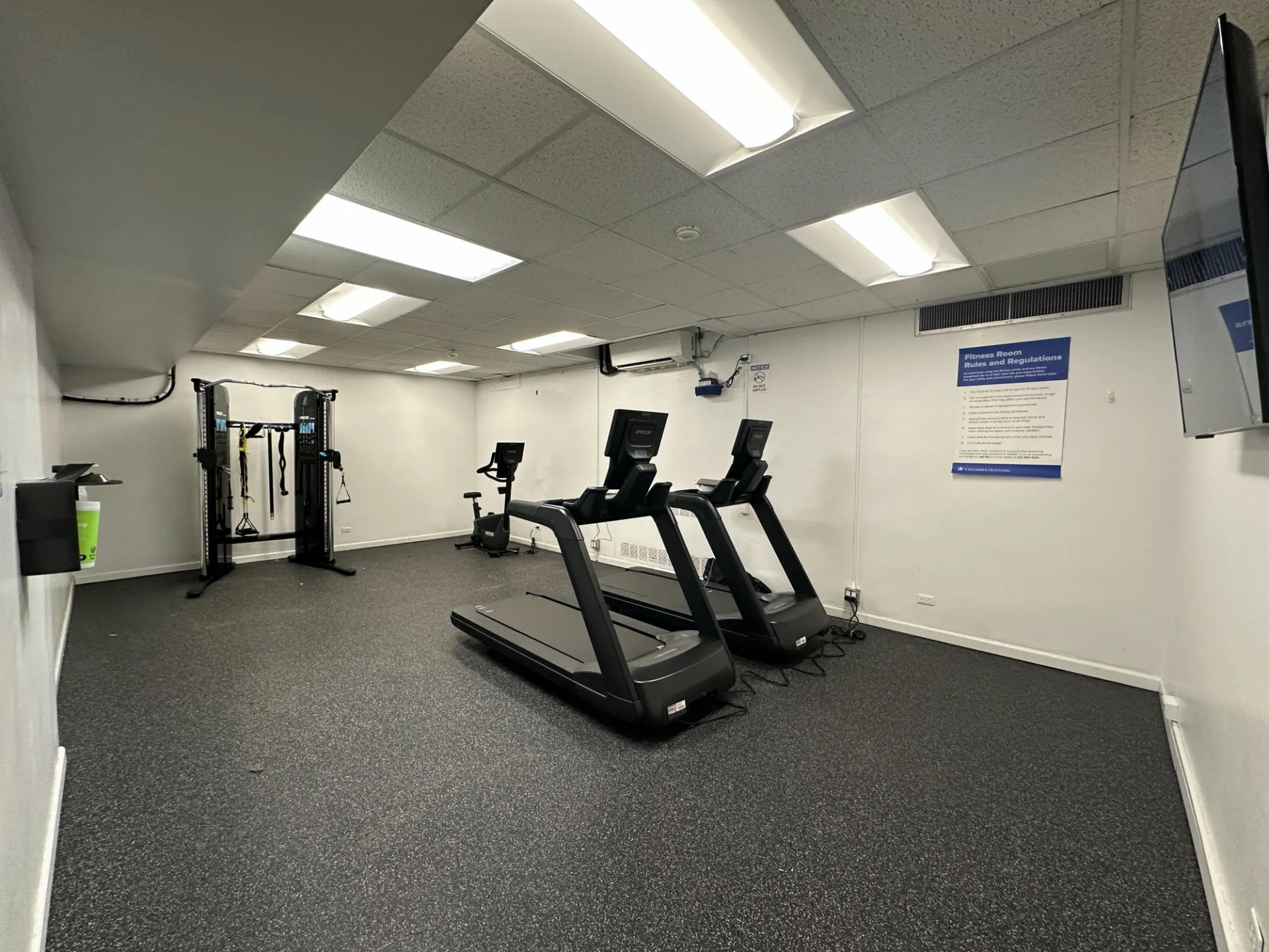 Carman Hall fitness room