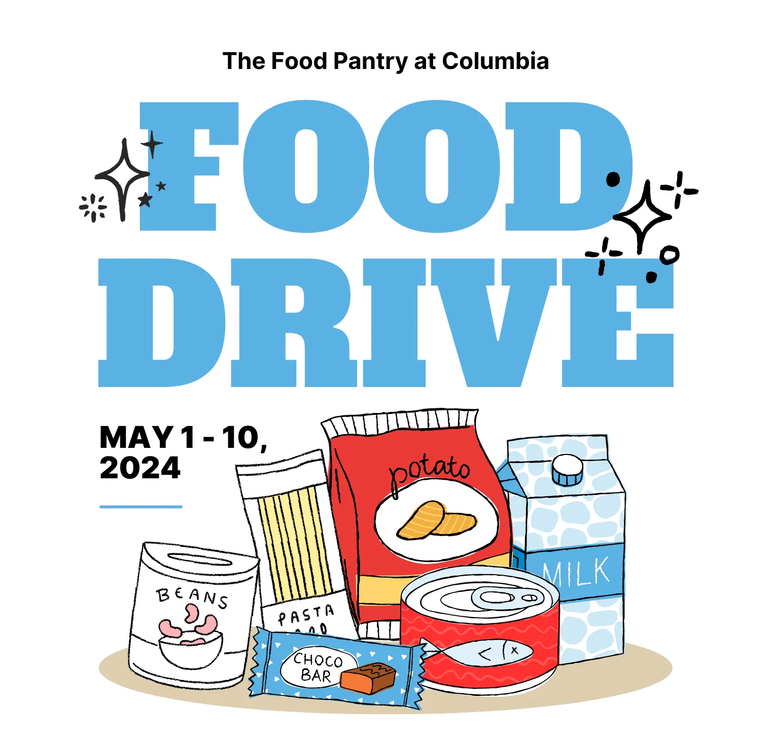 Food drive graphic