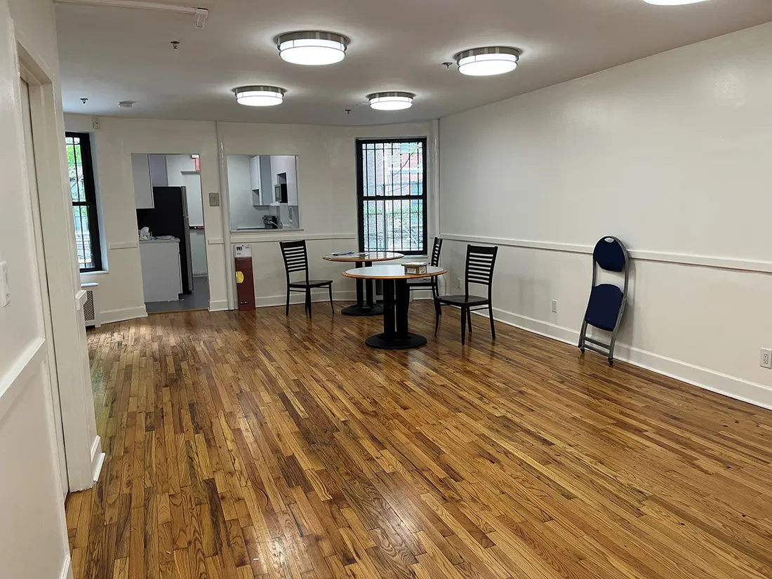 The renovated Casa Latina common room