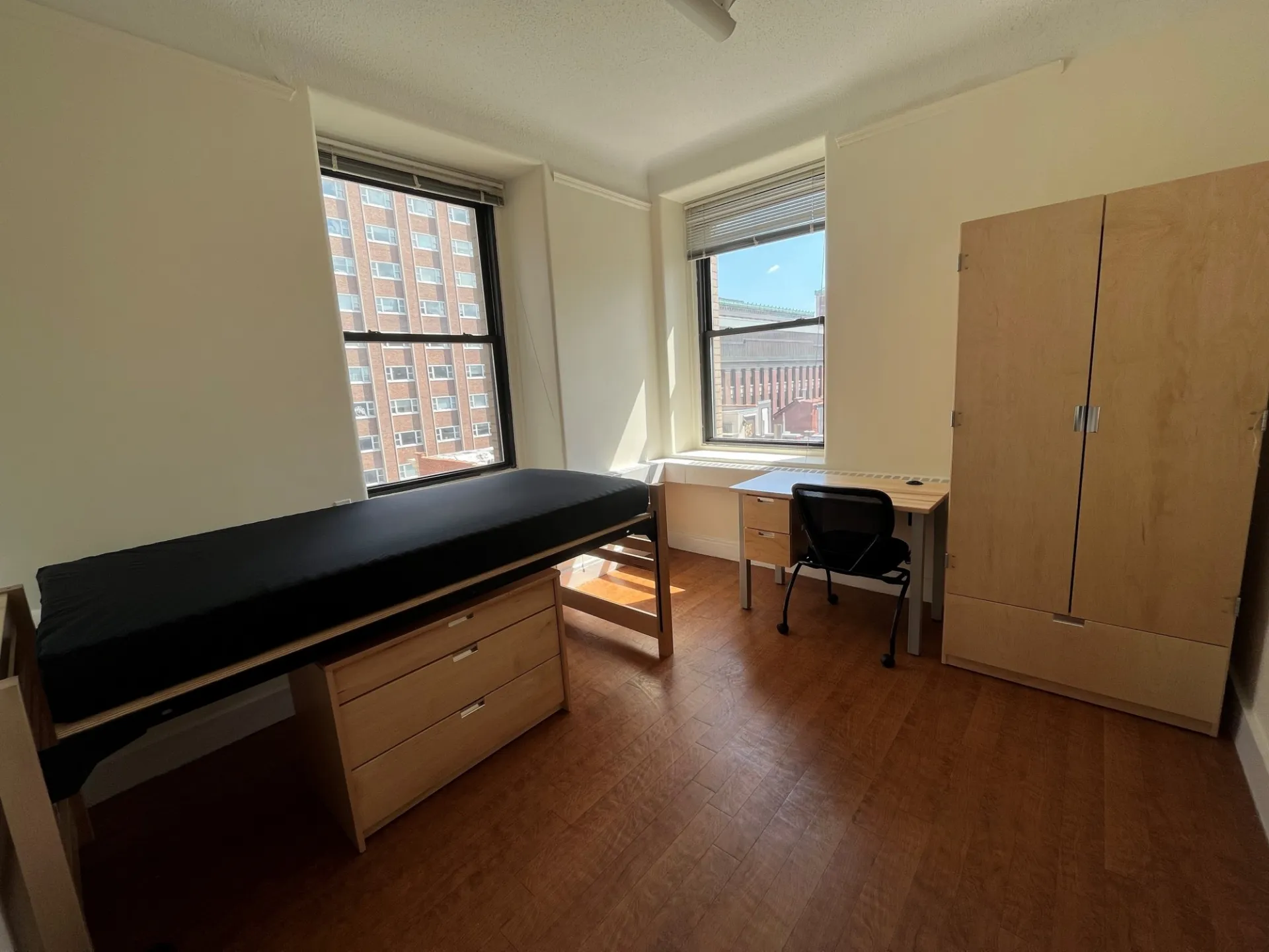 Both Hogan (pictured here) and Schapiro resident room furniture was updated