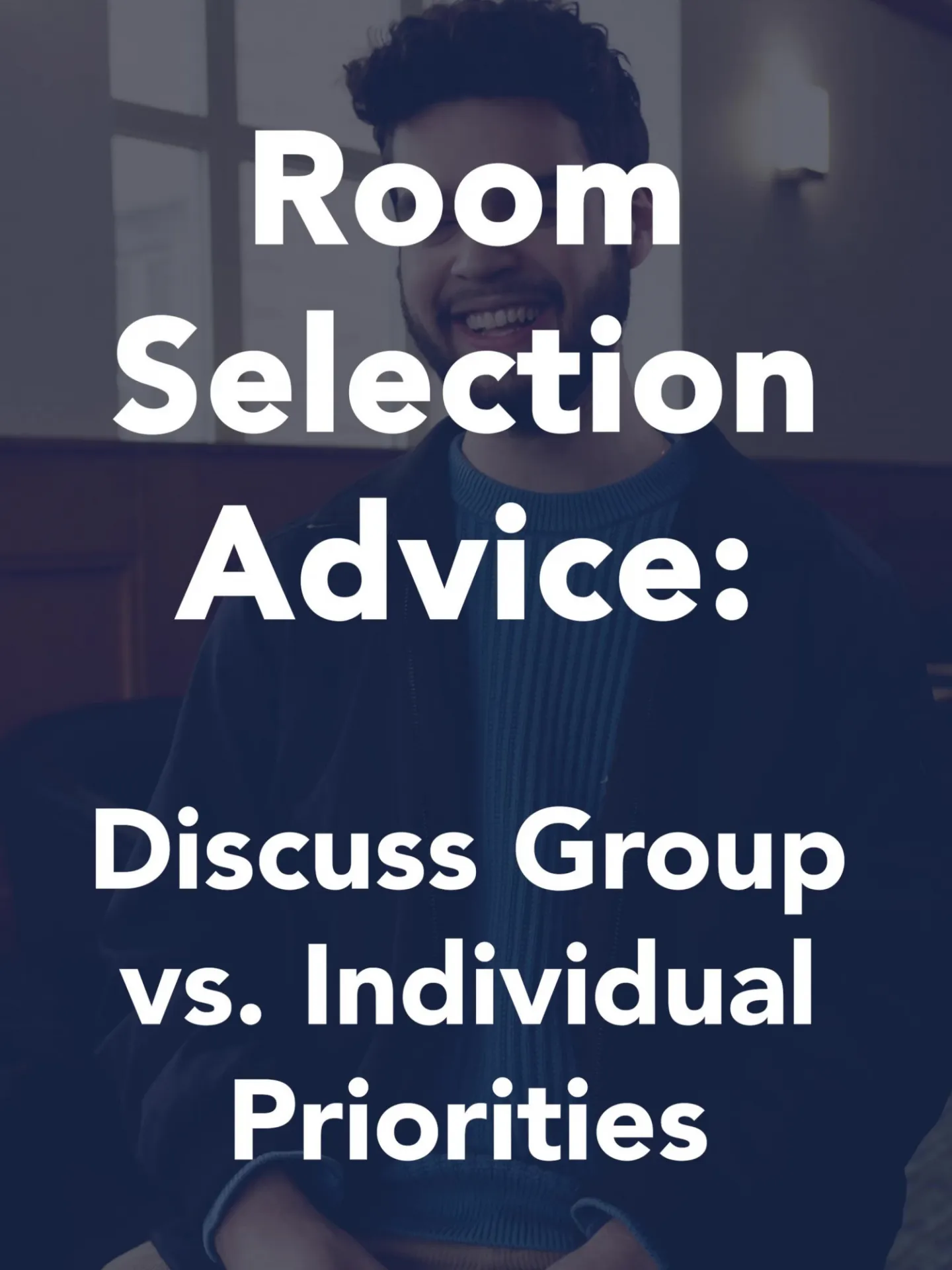 Discuss group versus individual priorities